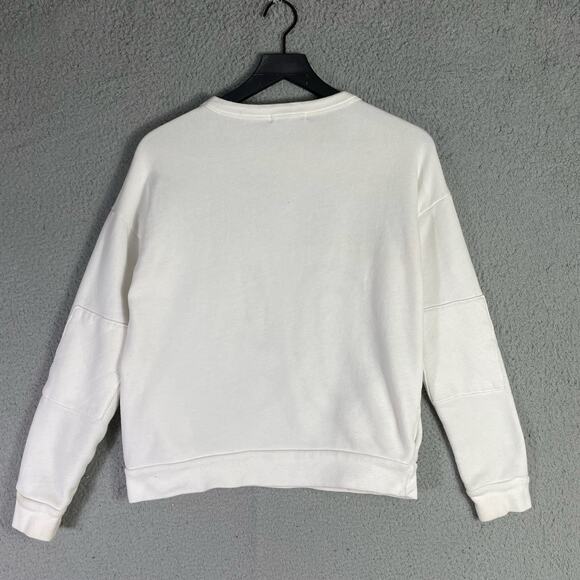 Hye Park and Lune New York 05 White Blue Graphic Crewneck Sweatshirt USA M - Picture 2 of 9